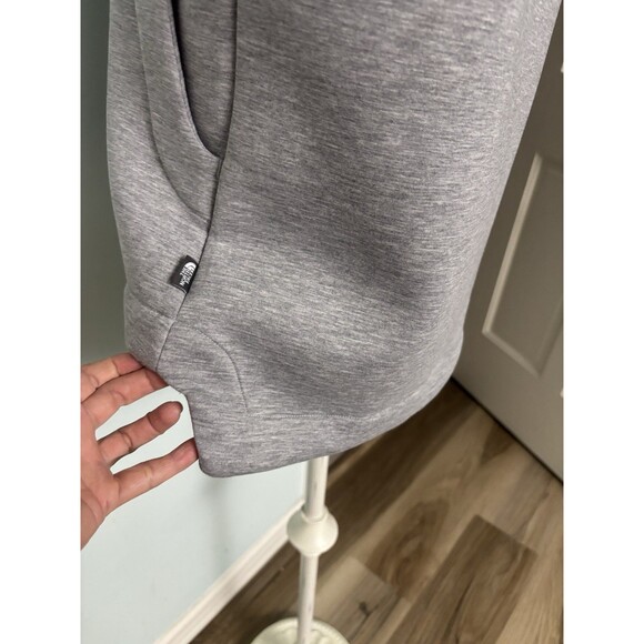 Women's Gray North Face Hybrination Thermal 3D Vest Faux Fur Trim Size M - Picture 4 of 14